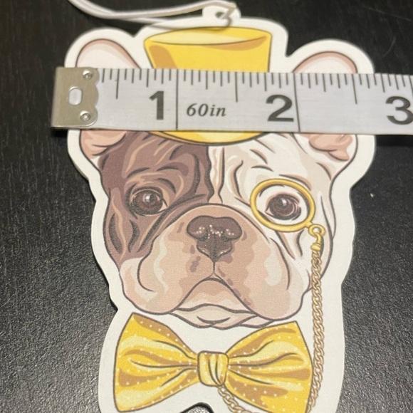 French Bulldog car air freshener hanging car freshener cologne scent - Picture 3 of 5